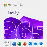 Microsoft 365 Family ������ ���� ��� 6 ������� ����� �� ��������� AI ������ -  ������ ���� + ����� 1TB ���� - ���� Outlook