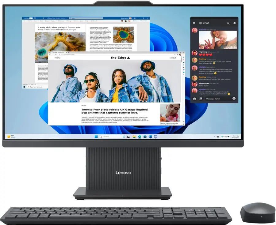 מחשב נייח Lenovo IdeaCentre AIO | מעבד Intel Core 5 210H | זיכרון 16GB | אחסון 512GB | מסך ללא מגע 27 | מ.ה. Win11 | דגם F0HM00YGIV | שלוש שנים אחריות | צבע אפור