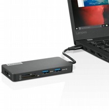 ���� ����� 7 �-1 Lenovo USB Type-C Travel Hub - ���� ��� �� �������� �� 4K - ��� GX90T77924 - ����� ����