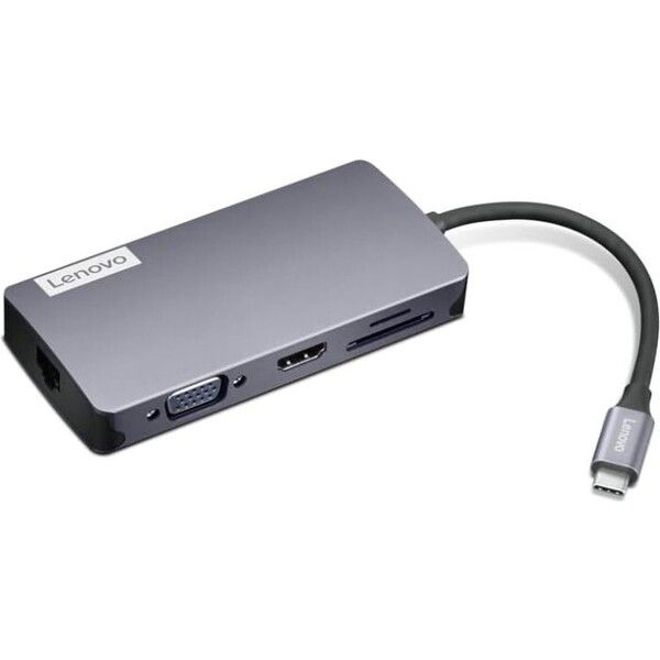 תחנת עגינה קומפקטית Lenovo 150 USB-C Travel Dock | הספק 135W | טעינה עד 100W | מתאים לחיבור שני מסכים בו זמנית | דגם GX91M73946 | שנה אחריות