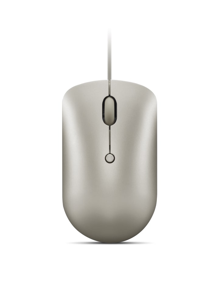 עכבר חוטי Lenovo 540 - חיבור USB TYPE-C - קומפקטי - צבע חול ים - דגם GY51D20879 - - שנה אחריות